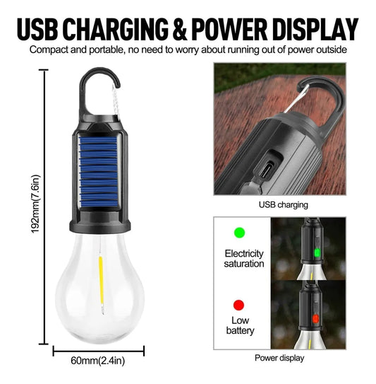 Ampolleta Solar Recargable Usb